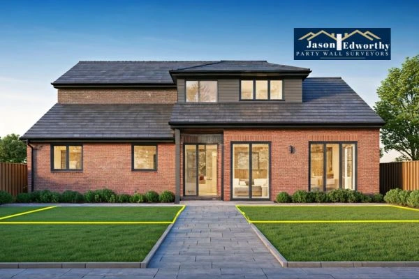 Home extension focusing on boundary line Lytham St Annes